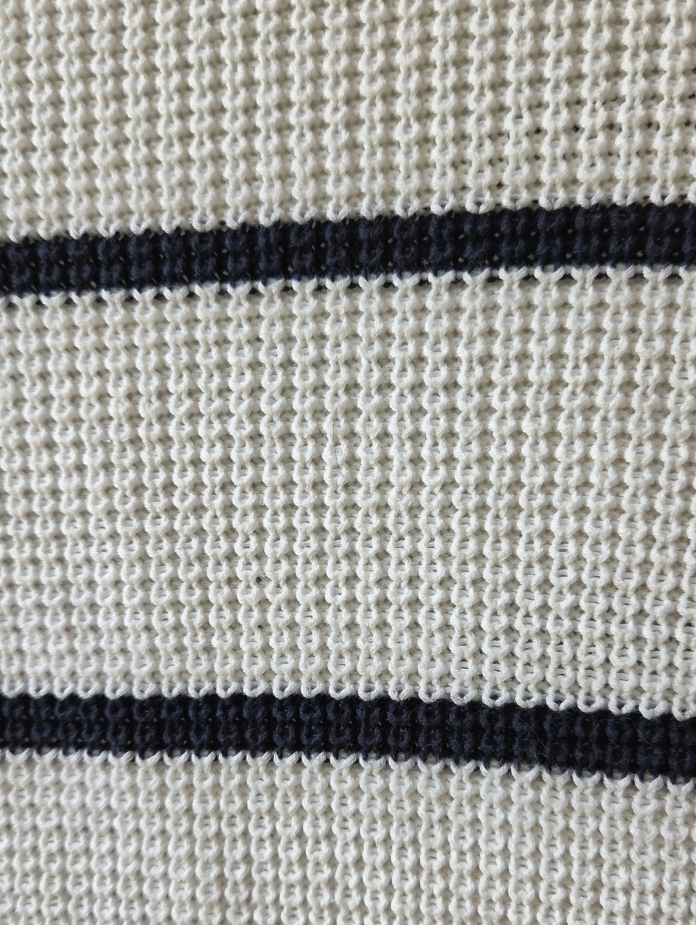 Athleta Highland Wrap waffle knit cardigan sweater in cream/navy stripe sz XS - Picture 6 of 7